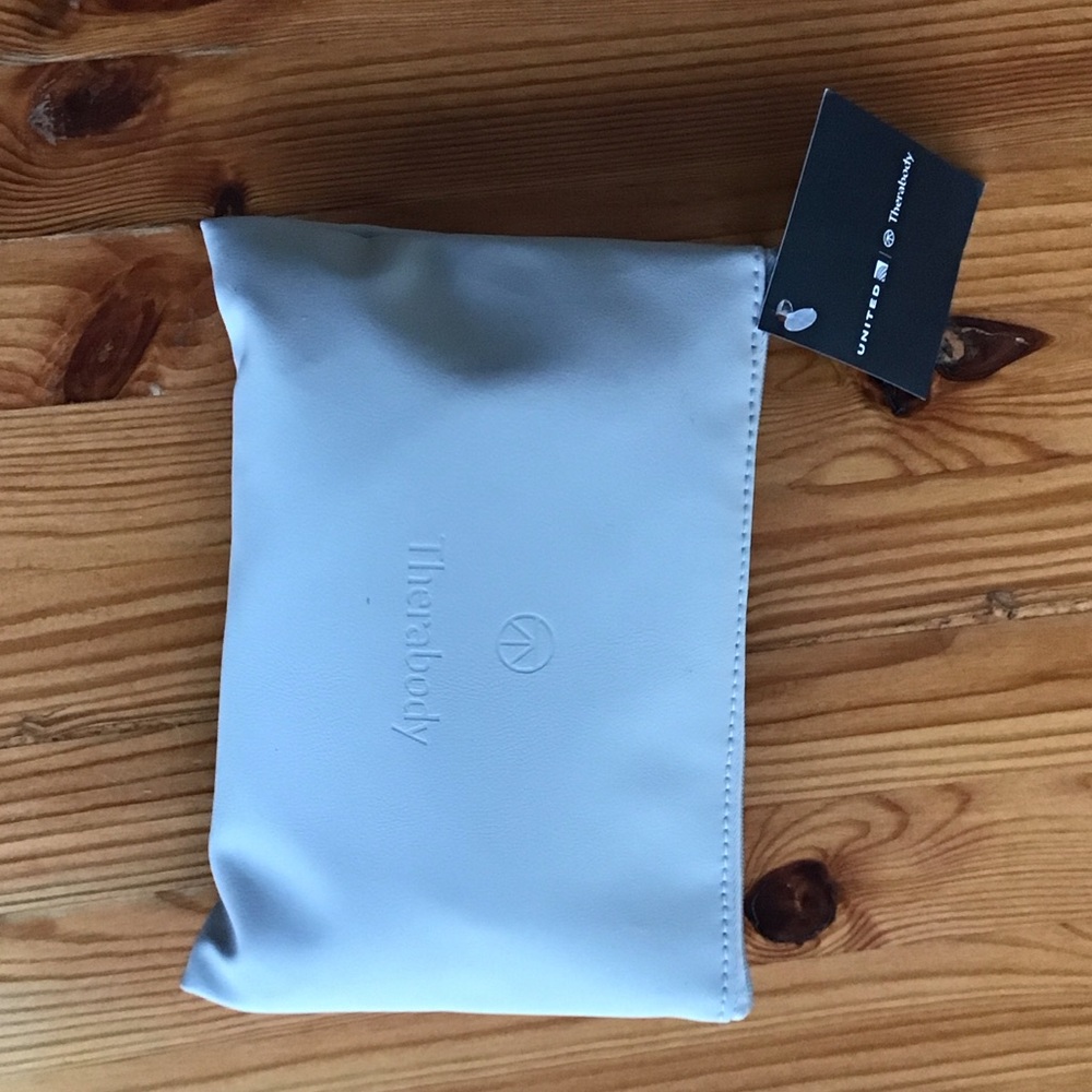 Therabody Soft Gray Storage Pouch for flights